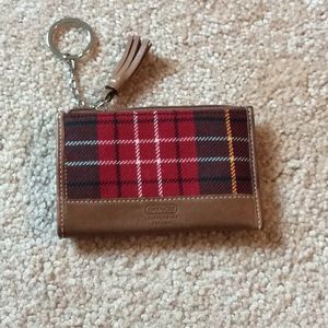Coach key ring and change purse